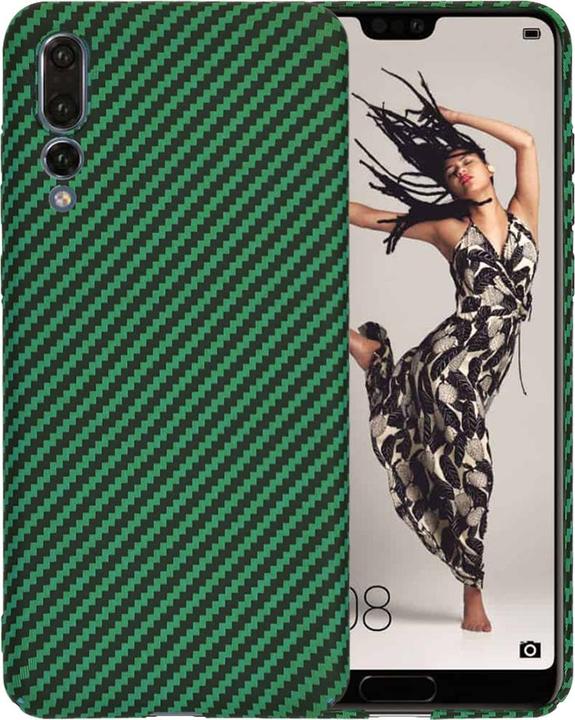 Actual product image Techsuit - Carbonite FiberShell - Huawei P20 Pro - Green (Huawei P20 Pro)