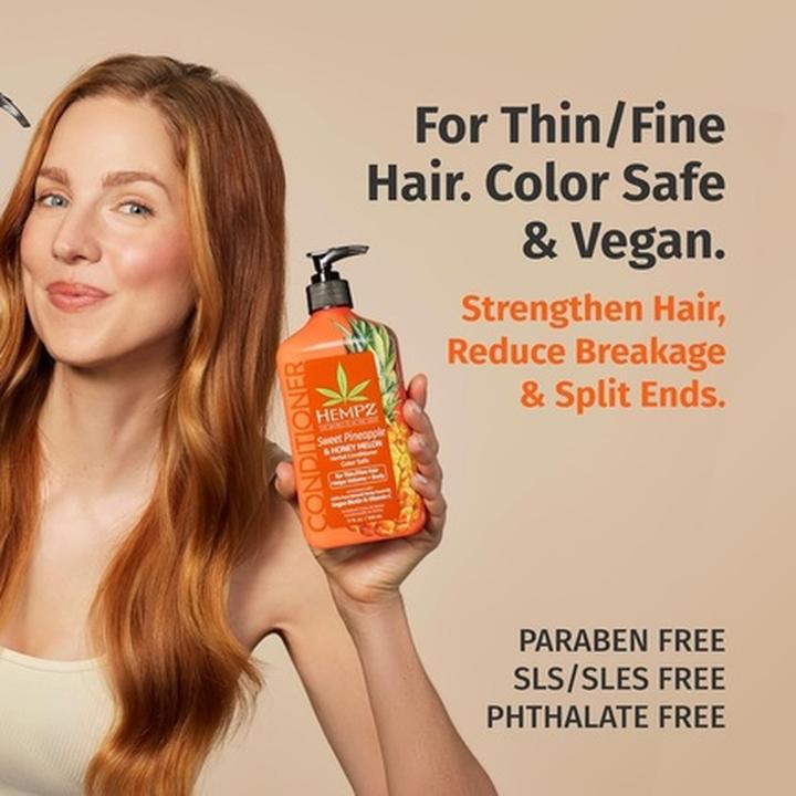 Produktbild Hempz Biotin-Spülung Süsse Ananas & Honigmelone für dünnes/feines Haar