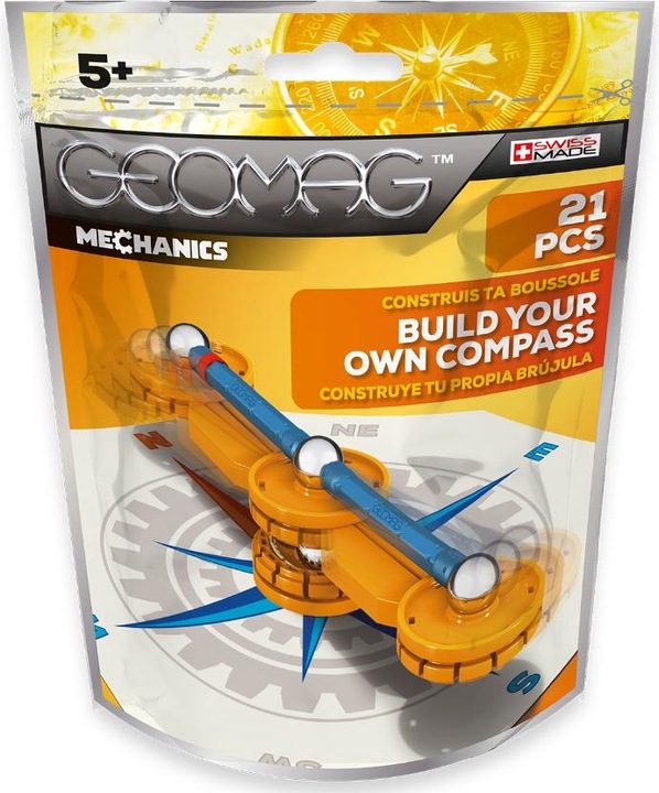 Produktbild Geomag Mechanics maak je eigen kompas - Neodymium-Magnetspielzeug (e)