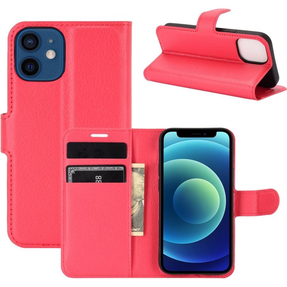 Thumbnail - Screenguard Apple iPhone 12 Leather Guard Lederhülle (Apple iPhone 12), Smartphone Hülle, Rot