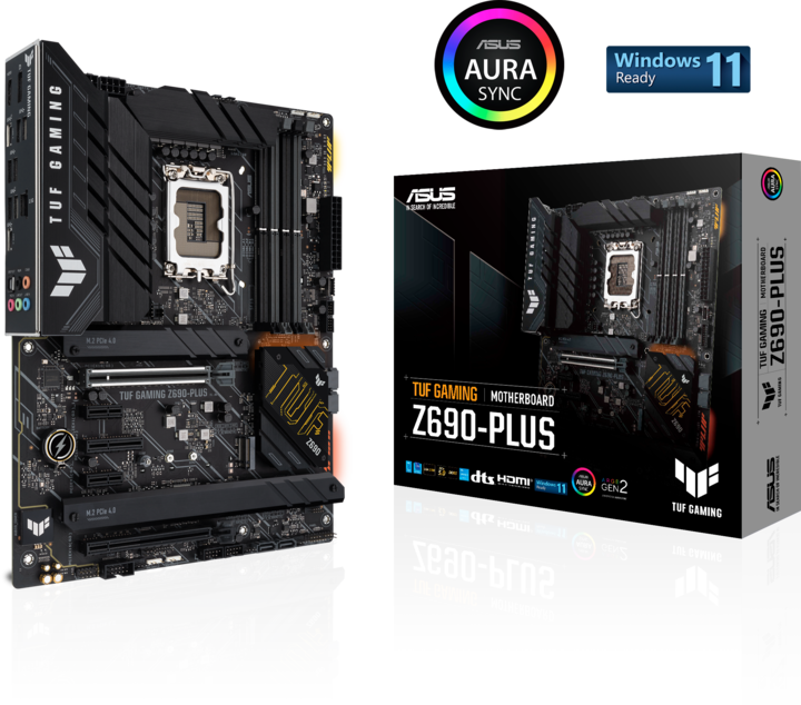 Produktbild ASUS TUF Gaming Z690-Plus (LGA 1700, Intel Z690H, ATX)