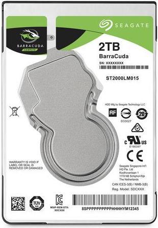Seagate Barracuda 2.5" 2.5" Serial ATA III (2 TB, 2.5")