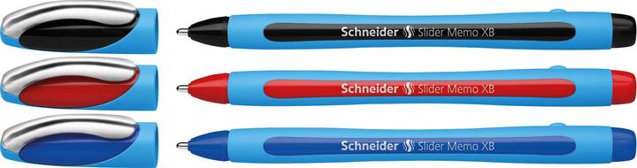 Produktbild Edding Schneider Kugelschreiber Slider Memo 3erSet (Mehrfarbig, 3x)