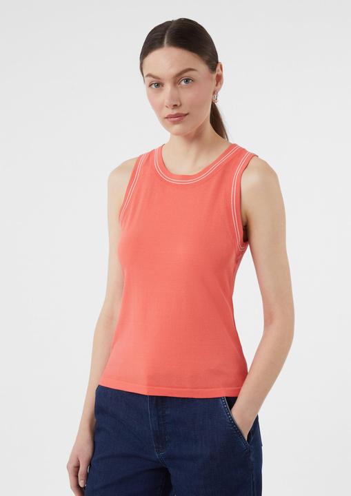 Produktbild Comma Strickpullunder Feinstrick-Top aus Viskosemix mit Kontrastdetails (48)