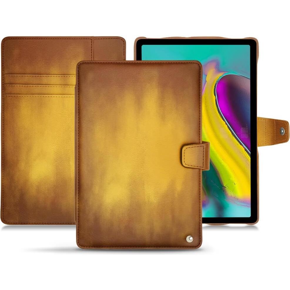 Noreve Lederschutzhülle Wallet (Galaxy Tab S5e), Tablet Hülle, Gold
