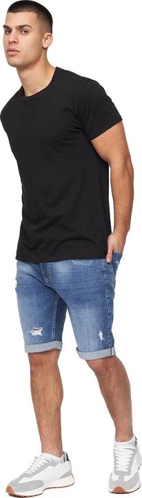 Actual product image Crosshatch Mens Riptrey Abraised Denim Shorts (34)