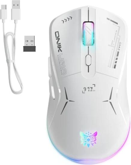 Immagine prodotto Onikuma Mouse da gioco CW917 (bianco) (Cablato, Senza fili)
