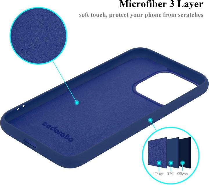 Actual product image Cadorabo Bumper Case for Apple iPhone 15 PRO MAX TPU Liquid Silicone Cover for Apple iPhone 15 PRO MAX (Apple iPhone 15 Pro Max)