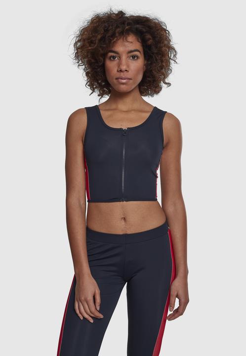 Produktbild Urban Classics Ladies Side Stripe Cropped Zip Top (XS)