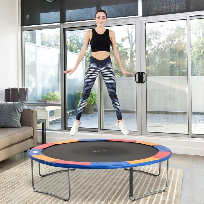 Produktbild Swisshandel24 Trampolin Randabdeckung Sicherheitsnetz 8ft 10ft 12ft 15ft Randabdeckung: Ø366 cm-Bunt (Trampolin ni