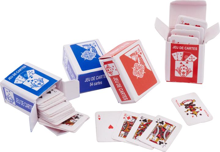 Immagine prodotto Hobby Fun Set di carte da gioco in miniatura, 2 pezzi