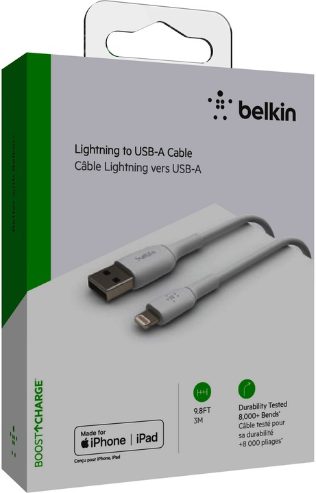 Produktbild Belkin Lightning – USB A (3 m, USB 2.0)