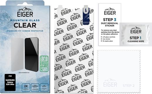 Actual product image Eiger Mountain Glass Clear (1 pcs., Samsung Galaxy S26 Ultra)