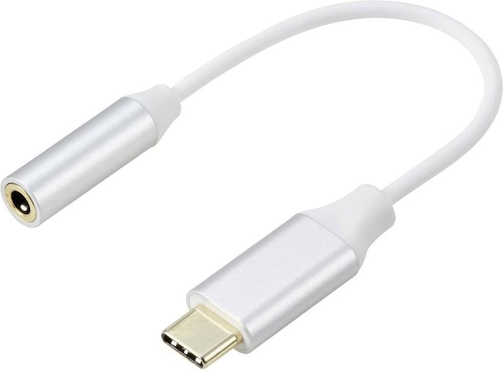 Renkforce USB-C®, cavo di collegamento audio (1x USB-C® - 1x audio, stereo (3,5 mm Kli (USB tipo C, Audio gatto, Jack da 3.5mm)