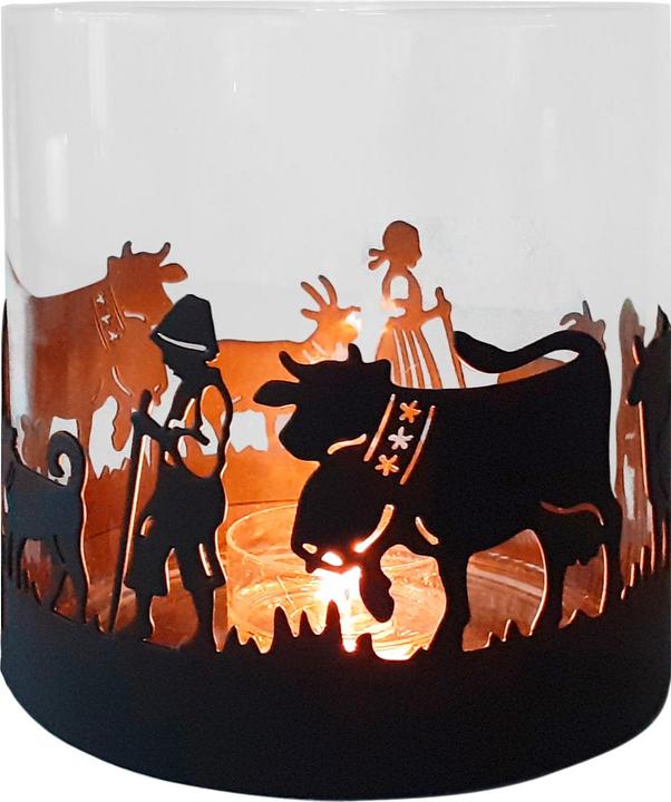 Angela Bruderer Windlicht "Alpaufzug" (Ø 11 cm)