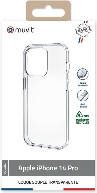 Actual product image Muvit For France Coque Transparente Recyclee Iphone 14 Pro (Apple iPhone 14 Pro)