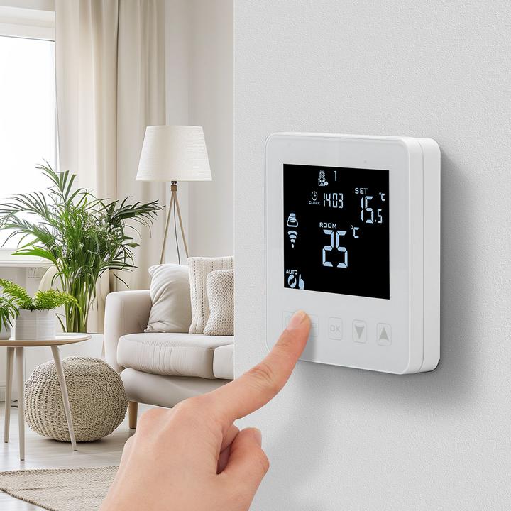 Produktbild Casativo WLAN-Thermostat für Fussboden Heizungen, Steuerung per App, Siri, Alexa & GA