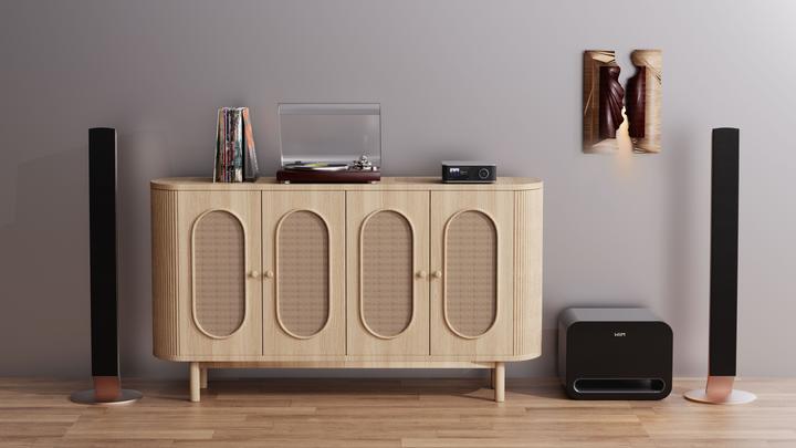 Produktbild WiiM LPWISUBPB Sub Pro 8" 250W Kabelloser Smart Subwoofer (WLAN, Bluetooth)