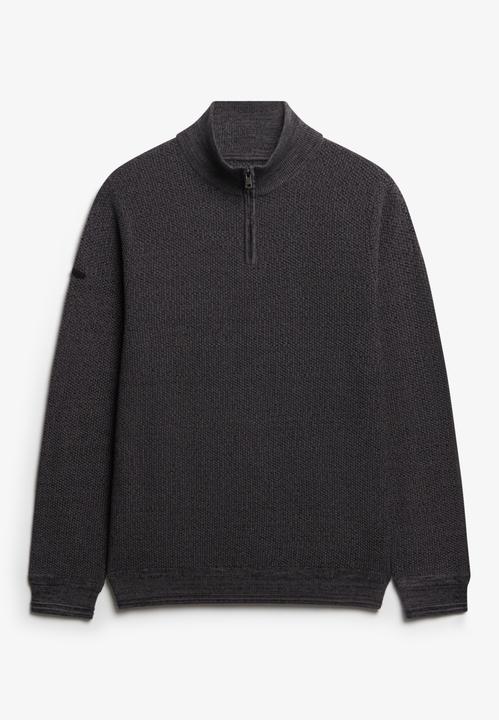 Produktbild Superdry Texturierter Baumwollpulli mit Stehkragen (S)