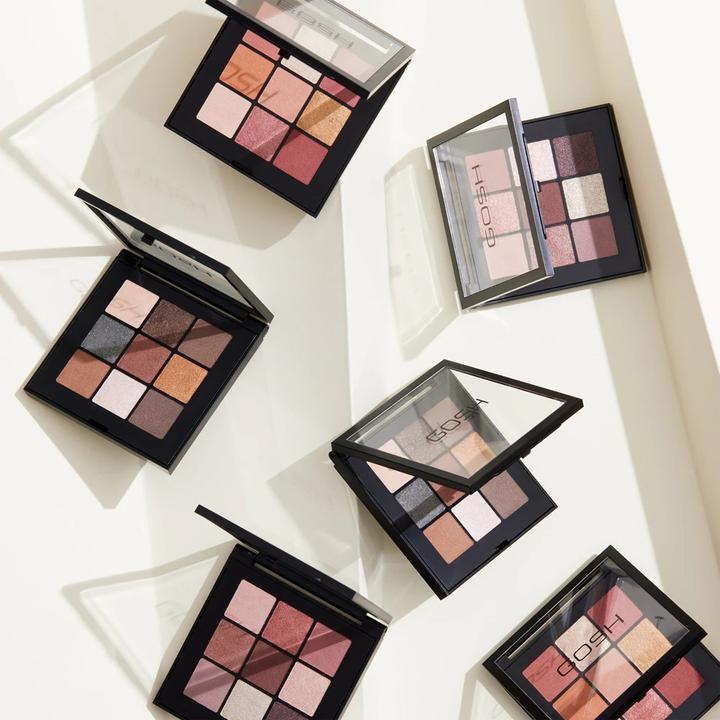 Actual product image Gosh Eyedentity Vegan Eyeshadow Palette with 9 Perfectly Matched Colours in Matte and Metallic 004 Be (004 Be Here)