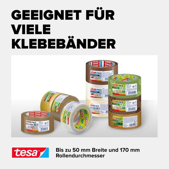 Produktbild tesa tesapack 6300 ECONOMY Handabroller - Für Klebebänder mit bis zu 50 cm Breite