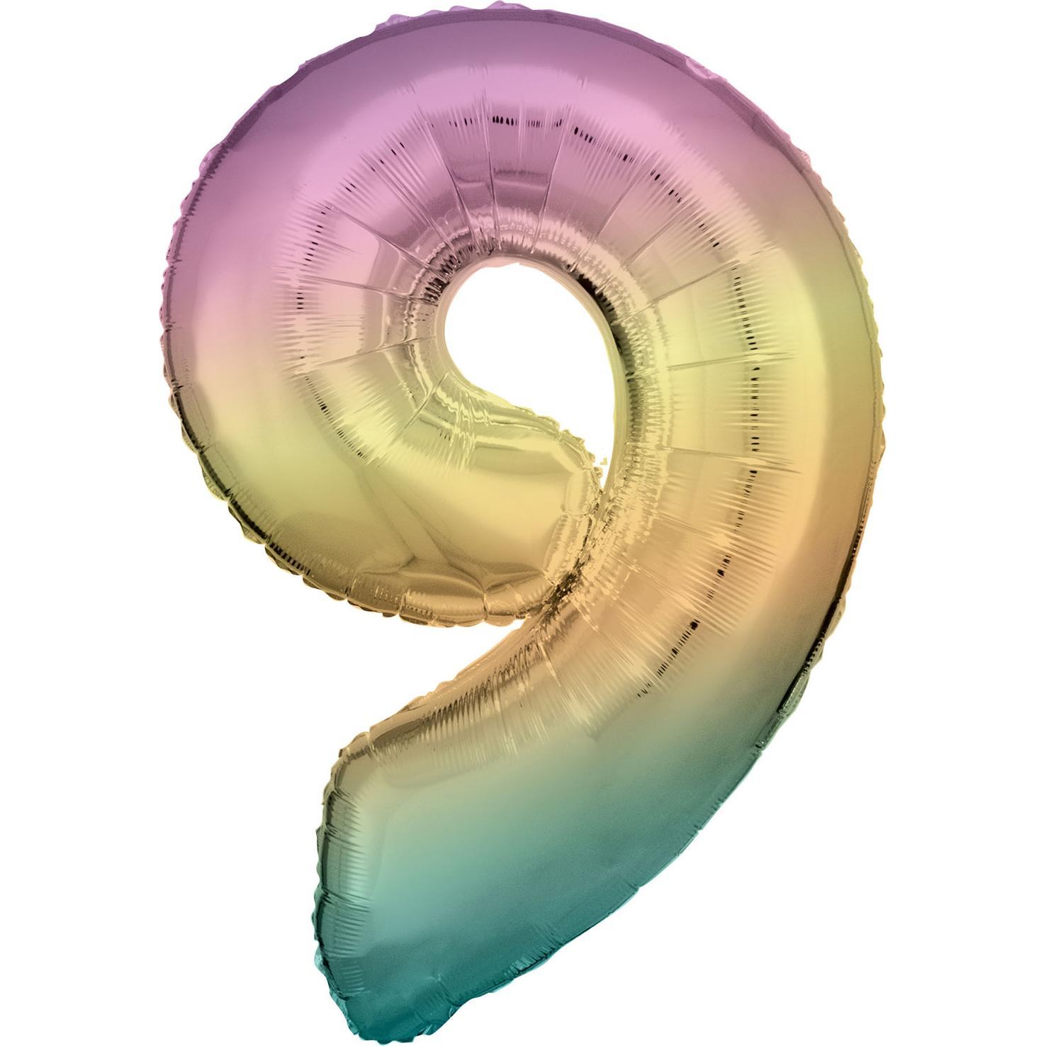 Amscan Folienballon Rainbow Zahl
