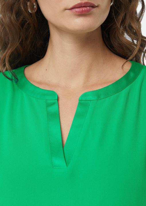 Produktbild Comma T-Shirt Viskose-Shirt mit Satinblende im Fabricmix (34)