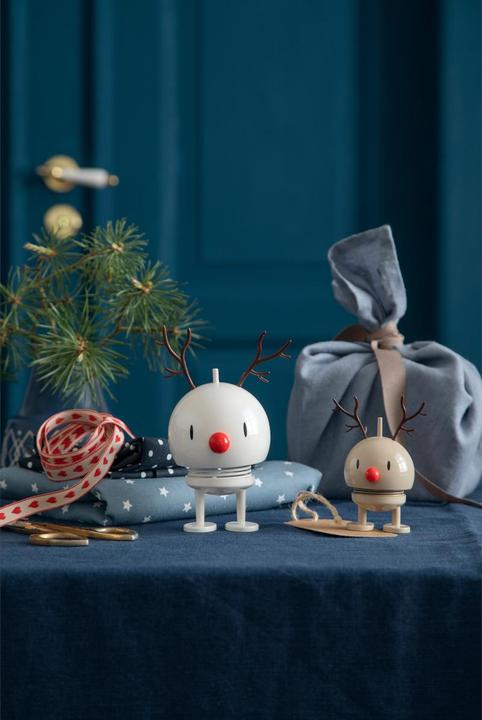 Actual product image Hoptimist Bumble Reindeer Stand M, White (Ø 10 x 14.5 cm)