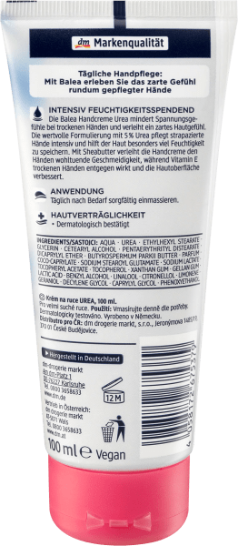 Image du produit dm Balea Crème pour les mains à l'urée (100 ml)