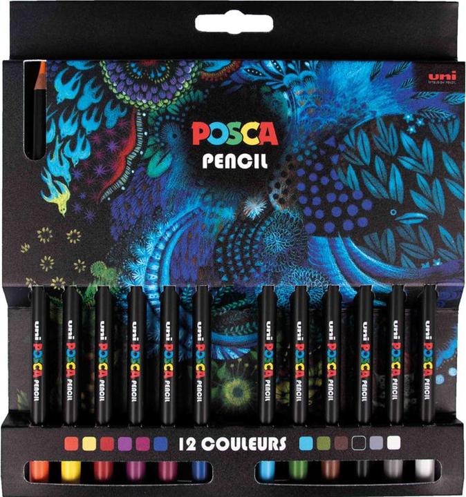 Actual product image Posca Coloured pencils PENCIL KPE200, box of 12 (12 x)
