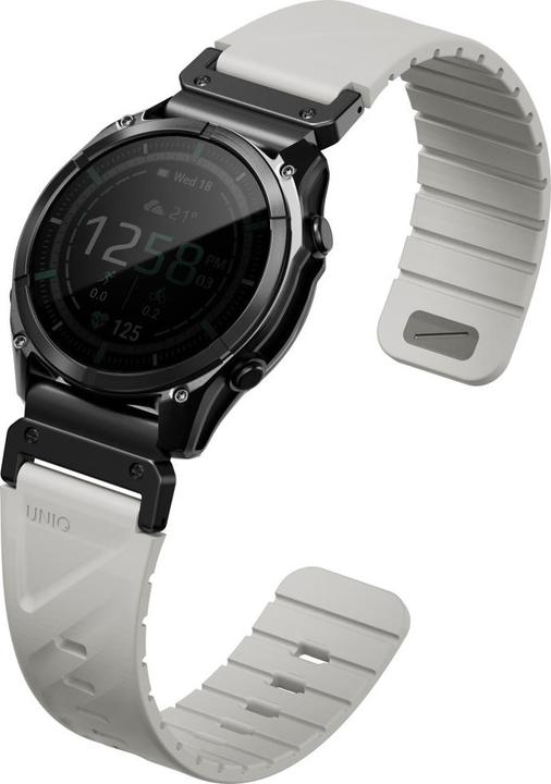 Produktbild Uniq Fluo Strap for Garmin 22mm Gray (22 mm, Plastic, Silicon, Stainless Steel)