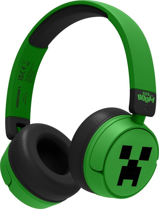 NoName Bluetooth Headset w/Perental Control - Minecraft Green