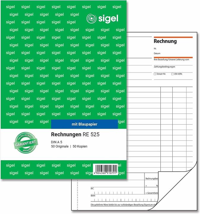 Produktbild Sigel Rechnungen (50x)