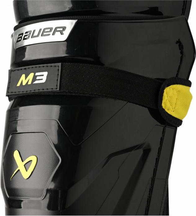 Actual product image Bauer Supreme M3 SR hockey shin guards (15"/38cm)