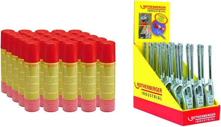 Rothenberger Industrial 30x Gasanzünder Schwanenhals inkl. 25x Nachfüllgas