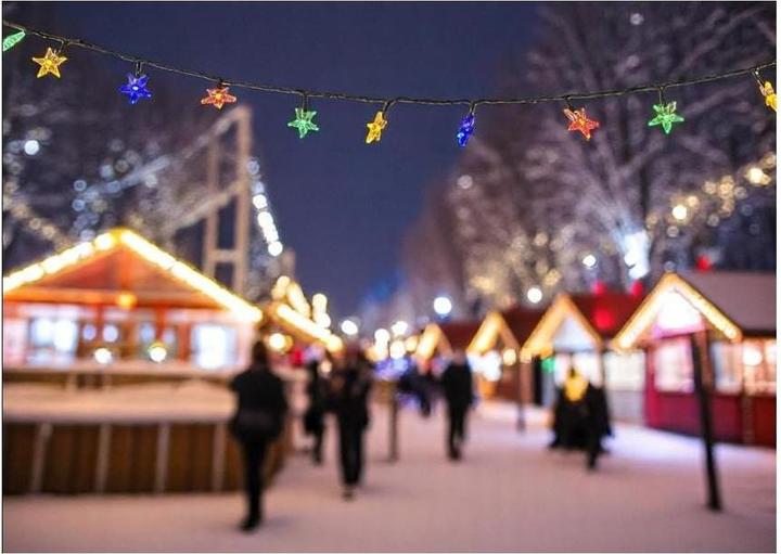 Produktbild Dameco LED Outdoor Lichterkette Stern 9.9 m, mit 100 (9.90 m)