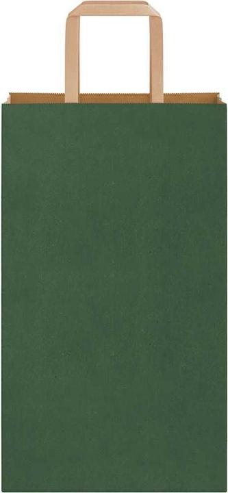 Image du produit vidaXL Sacs en papier kraft 250 pcs. avec anse Vert 21x11x36 cm Sac en papier (250x)