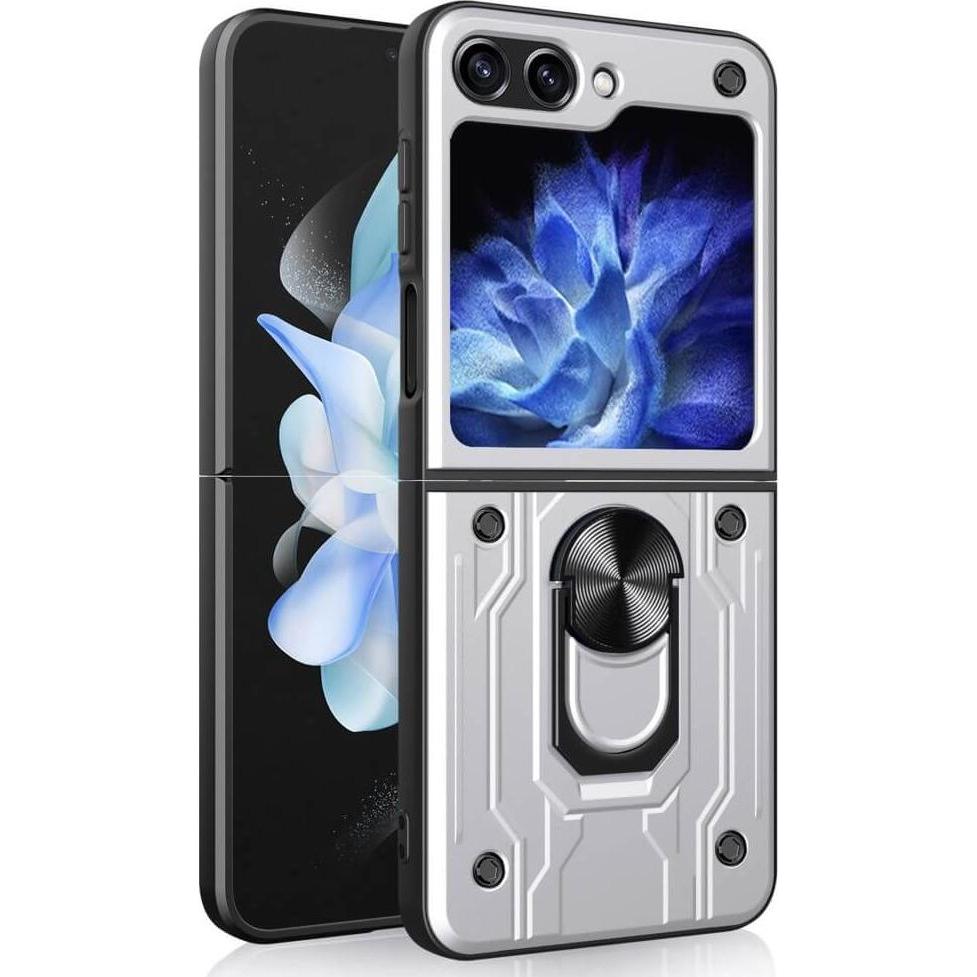 Cover-Discount Galaxy Z Flip6 - Armor Case mit Kickstand (Samsung Galaxy Z Flip6), Smartphone Hülle, Weiss