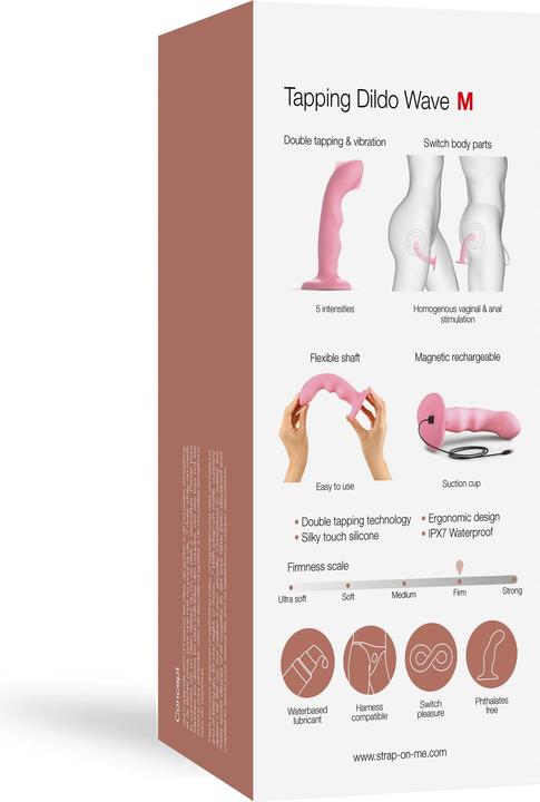 Actual product image Strap-on-me Tapping Dildo Wave