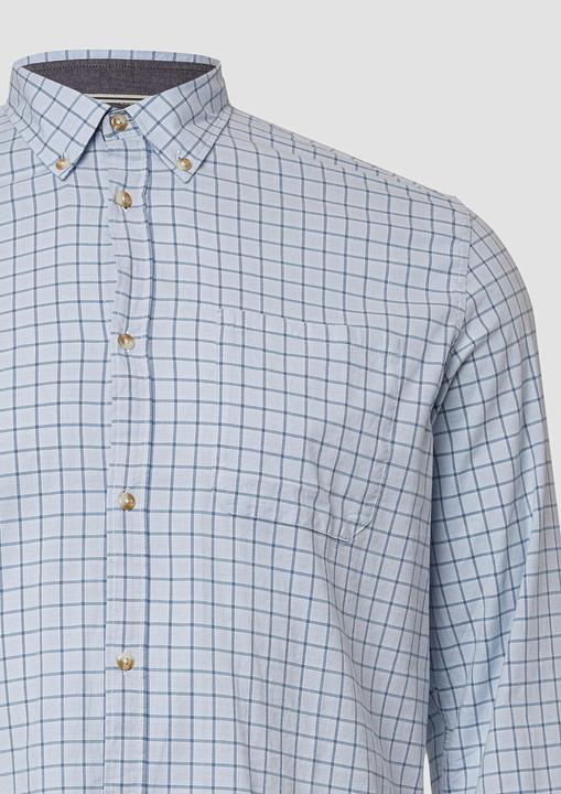Produktbild s.Oliver Hemd Regular Fit: Elastisches Button-Down-Hemd mit Karomuster (XXL)