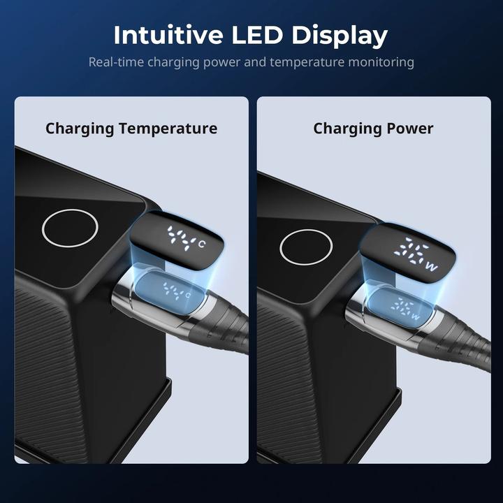 Image du produit SmallRig 240W Power Cable with Led Display 5113 (1 m, USB 3.1, 240 W)