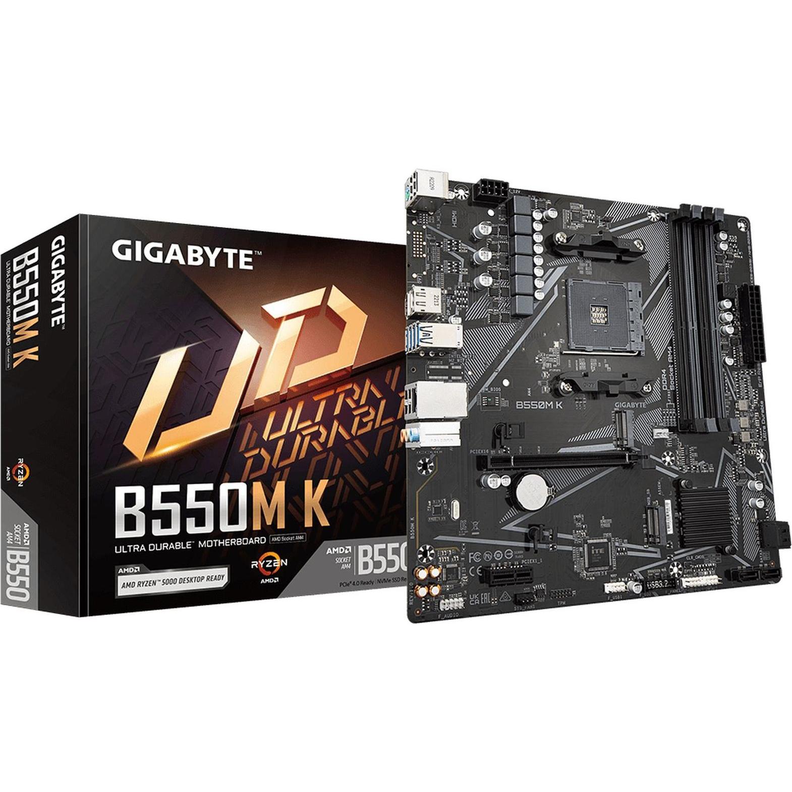 Gigabyte B550M K (AM4, AMD B550, mATX), Mainboard