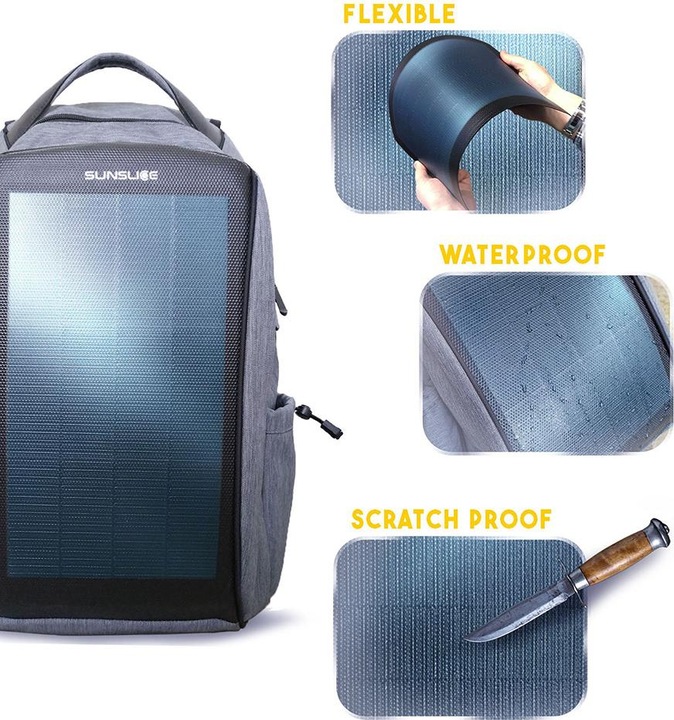 Immagine prodotto Sunslice Zaino solare 8W "Zenith" (8 W, 1.10 kg)