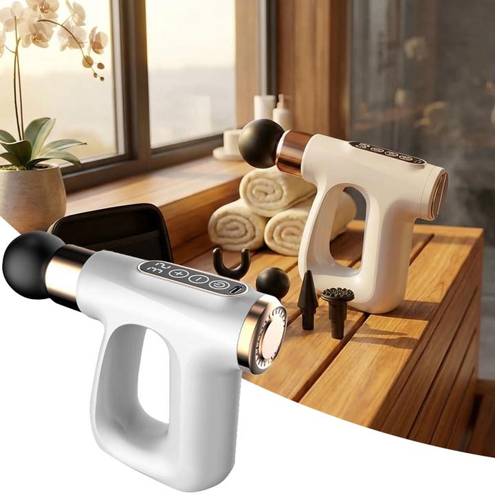 Actual product image Magni Massage gun, LCD display, white (32 Steps, 120 min)