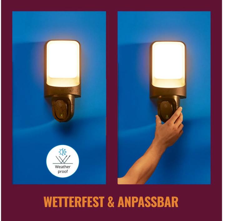 Produktbild WiZ Aussenwandleuchte mit Kamera (1920 x 1080 Pixels)