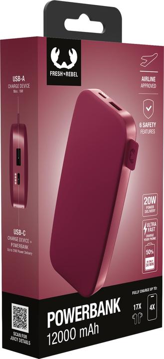 Immagine prodotto Fresh'N Rebel Powerbank (12000 mAh, 20 W, 44.40 Wh)