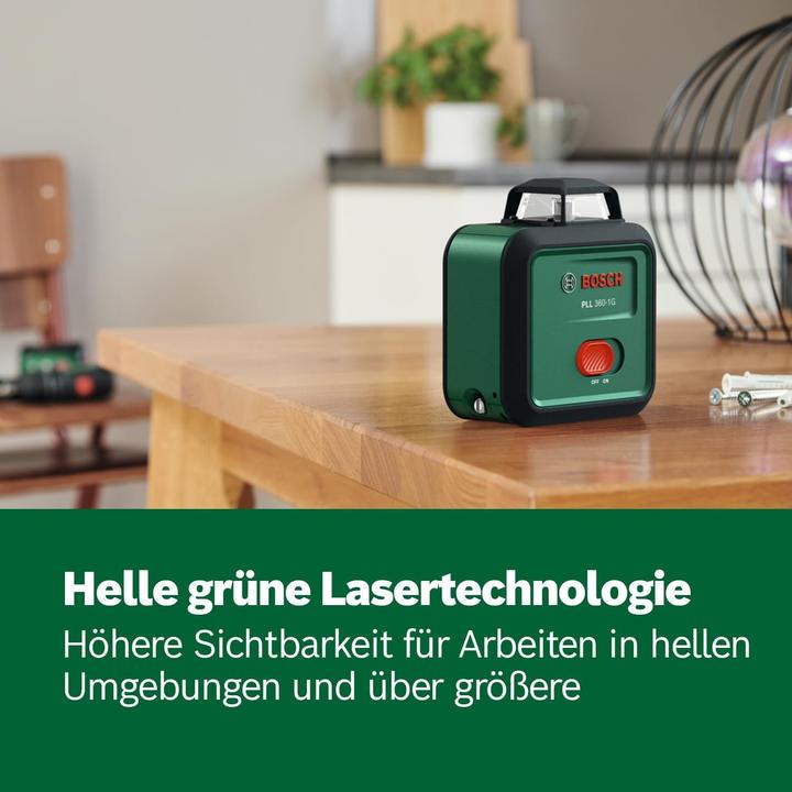 Produktbild Bosch Home & Garden Linienlaser PLL 360-1G, 1 x Akku BA 3.6V 2.0Ah