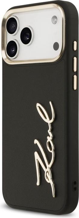 Immagine prodotto Karl Lagerfeld case PU leather case with Karl script logo and metal camera buttons for iPhone 17 Pro (Apple iPhone 17 Pro Max)