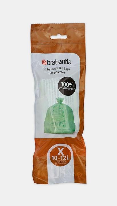 Produktbild Brabantia PerfectFit Müllbeutel kompost. Typ X, 12 L, 10 Stck (10 x, 12 l)