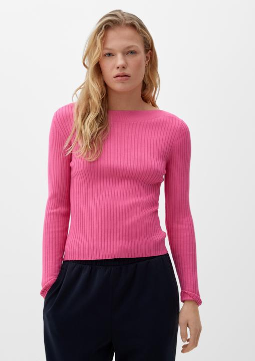 Produktbild s.Oliver Strickpullover Pullover mit U-Boot-Ausschnitt (44)